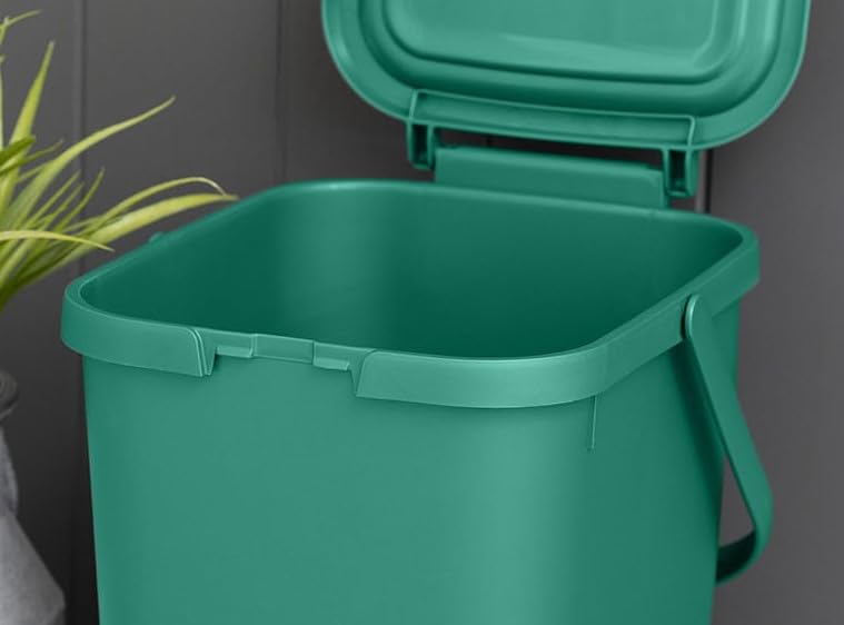 Addis 519353 Kitchen Recycling Bin - 18 Litre Capacity | Stackable | Sage Green 4