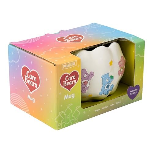 Paladone Care Bears Cloud Shaped Mug with Rainbow Handle - 450ml Ceramic Coffee Cup 5
