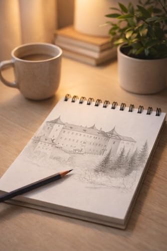 1ABOVE Artists Sketch Pad - 60 Sheets Spiral Bound A5 Drawing Paper | 170gsm Acid-Free 4