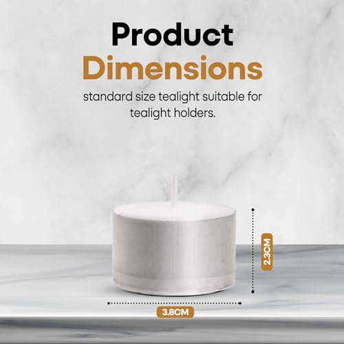 Price's Candles 50 Pack Tea Lights - 8 Hour Clean Burn | Vegan & Kosher Friendly 3