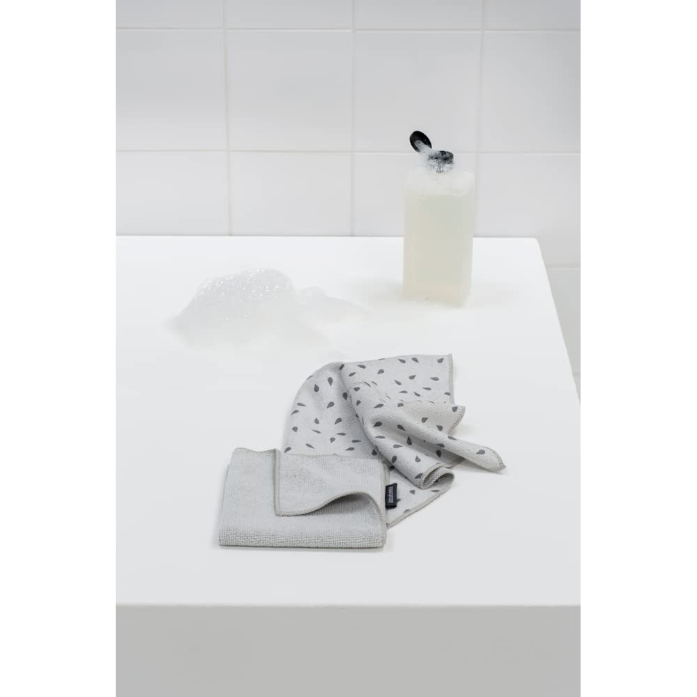 Brabantia Microfibre Cleaning Cloths - Set of 2, Streak Free, Machine Washable | 30x30 cm 5