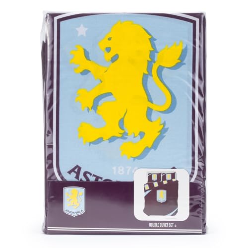 The Gift Scholars Aston Villa FC Double Duvet Cover Set - Reversible Polycotton | 200x200 cm 3