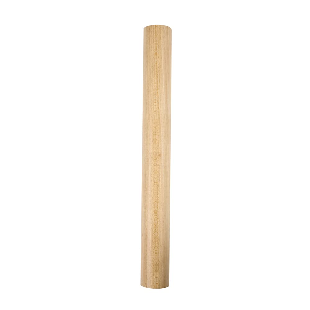 T&G Professional Solid Rolling Pin - FSC Certified Beech | 45 x 5 cm | Beige 1