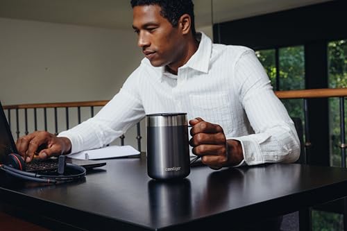 Contigo Streeterville Desk Mug - Stainless Steel Handle, Keeps Hot 5 Hrs, 410 ml | Sake Color 4
