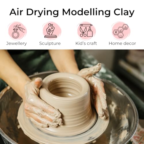 Double Dragon Air Drying Modelling Clay - 12.5kg Stone Color for Sculpting & Crafting 2