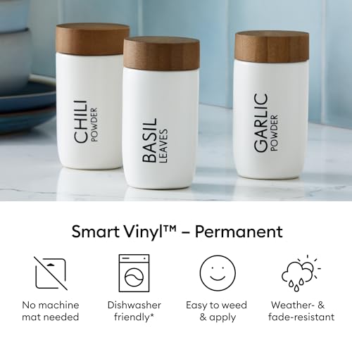 Cricut Smart Vinyl Permanent Adhesive Sheet - White Matte Finish | No Mat Needed | 33cm x 0.9m 3