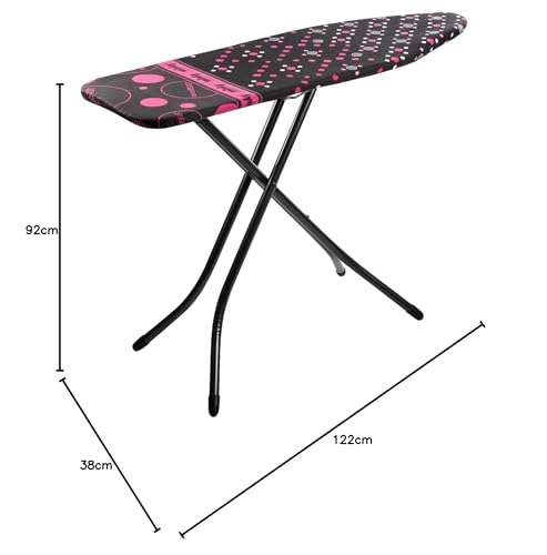 Minky Large Compact Ironing Board with Scorch Resist Zone | 122 x 38cm Surface | Made in the UK 10