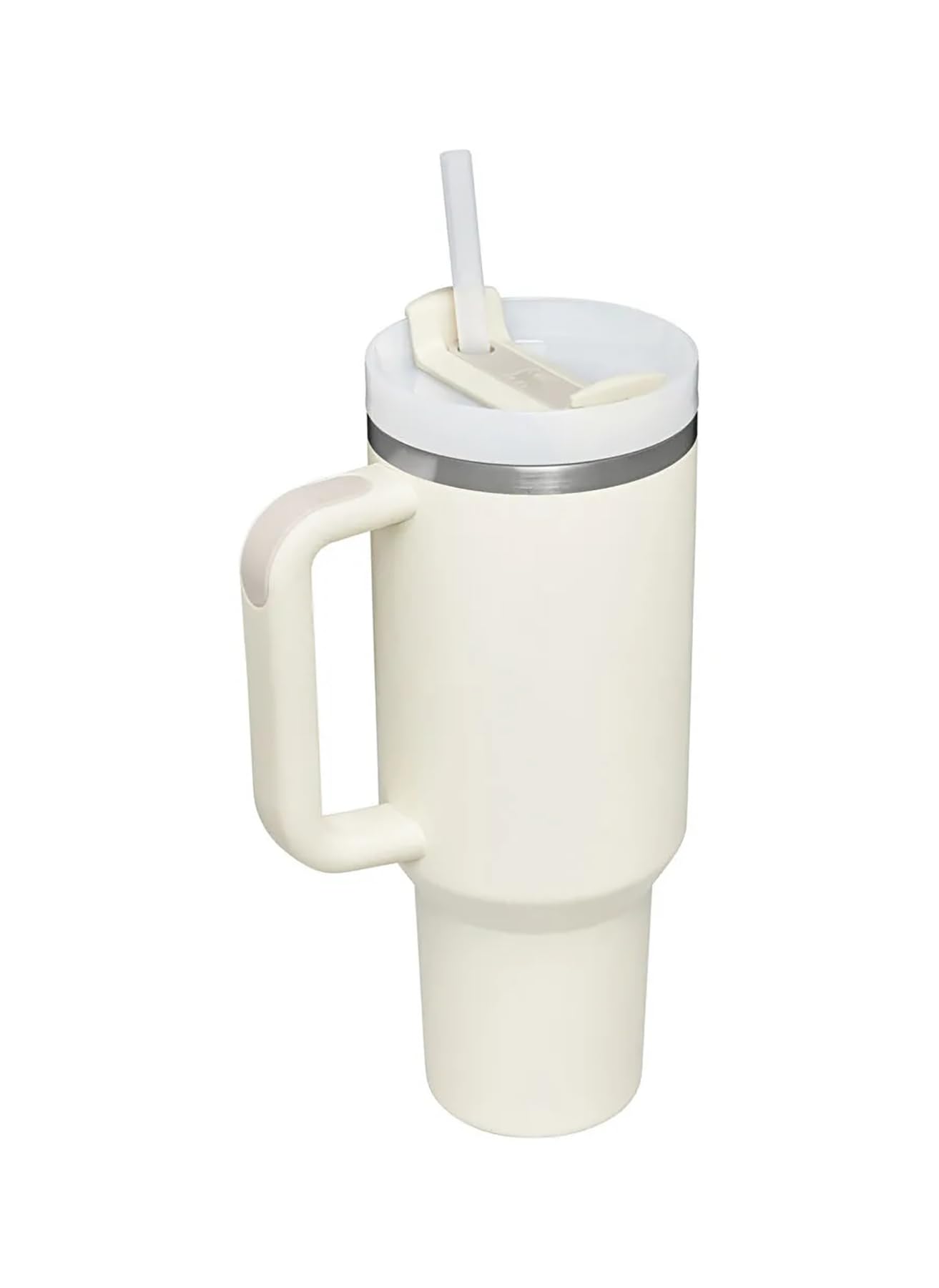 STANLEY 1913 Quencher H2.0 Flowstate Tumbler 1.2L | Cold 11 Hrs, Iced 48 Hrs | Recycled Steel | Cream 4