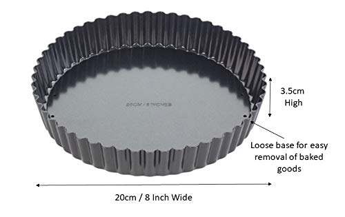 Tala Performance 20 cm Fluted Tart Tin - Heavy Gauge Carbon Steel, Non-Stick 4