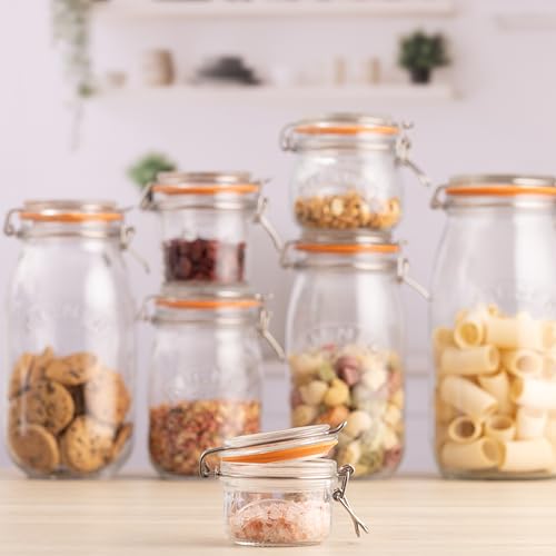 Kilner Round Clip Top Jar - 0.125 Litre Airtight Glass Storage for Preserving & Dry Goods 4