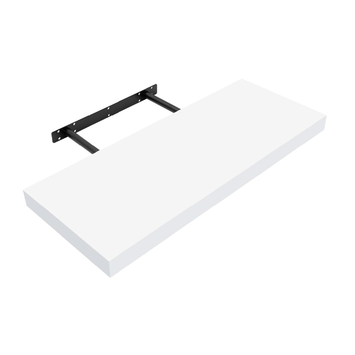 Anika Floating Wall Shelf - High Gloss White | 80cm x 23cm | 15KG Capacity 1