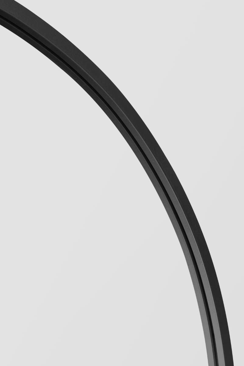 MirrorOutlet The Arcus - Metal Frame Arched Wall/Leaner Mirror | 180 x 90cm | Black 6