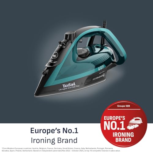Tefal Ultraglide Steam Iron - 2800W Power | 260g Steam Boost | Durilium Soleplate 2