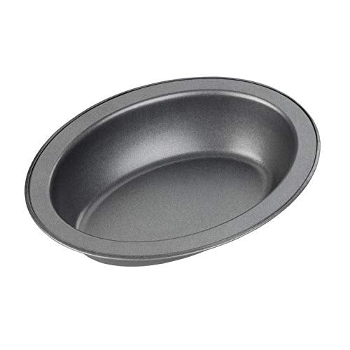 Chef Aid Non-Stick Oval Pie Dish - Individual Serving Size | 17cm x 13cm | Carbon Steel 3