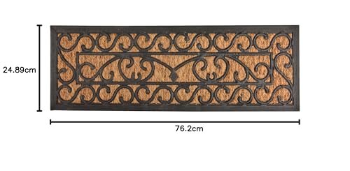 Esschert's Design Rubber and Coir Doormat Runner - Black/Brown | 75 x 25 cm 3