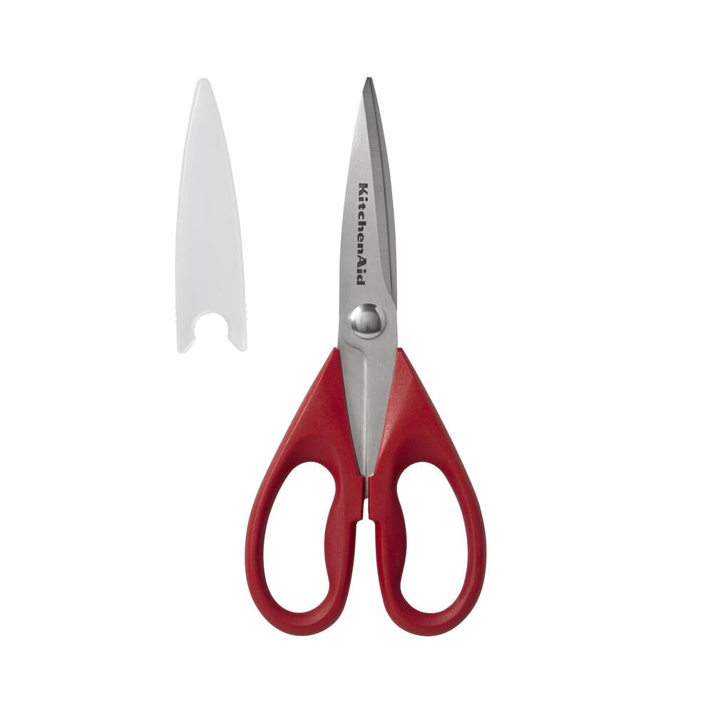 KitchenAid All Purpose Shears KE351OHERA - Stainless Steel Blades | Comfort Grip Handle | Red/Black 7