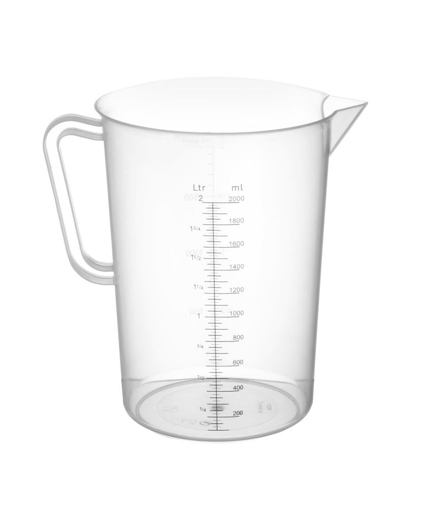 HENDI 2L Polypropylene Measuring Jug | Temperature Resistant to 110°C | Klar 1