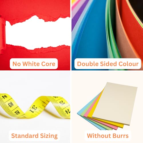 Hawksbill 225GSM A3 Pastel Card Stock - 25 Pack Premium Bright Cardstock for Crafts 13