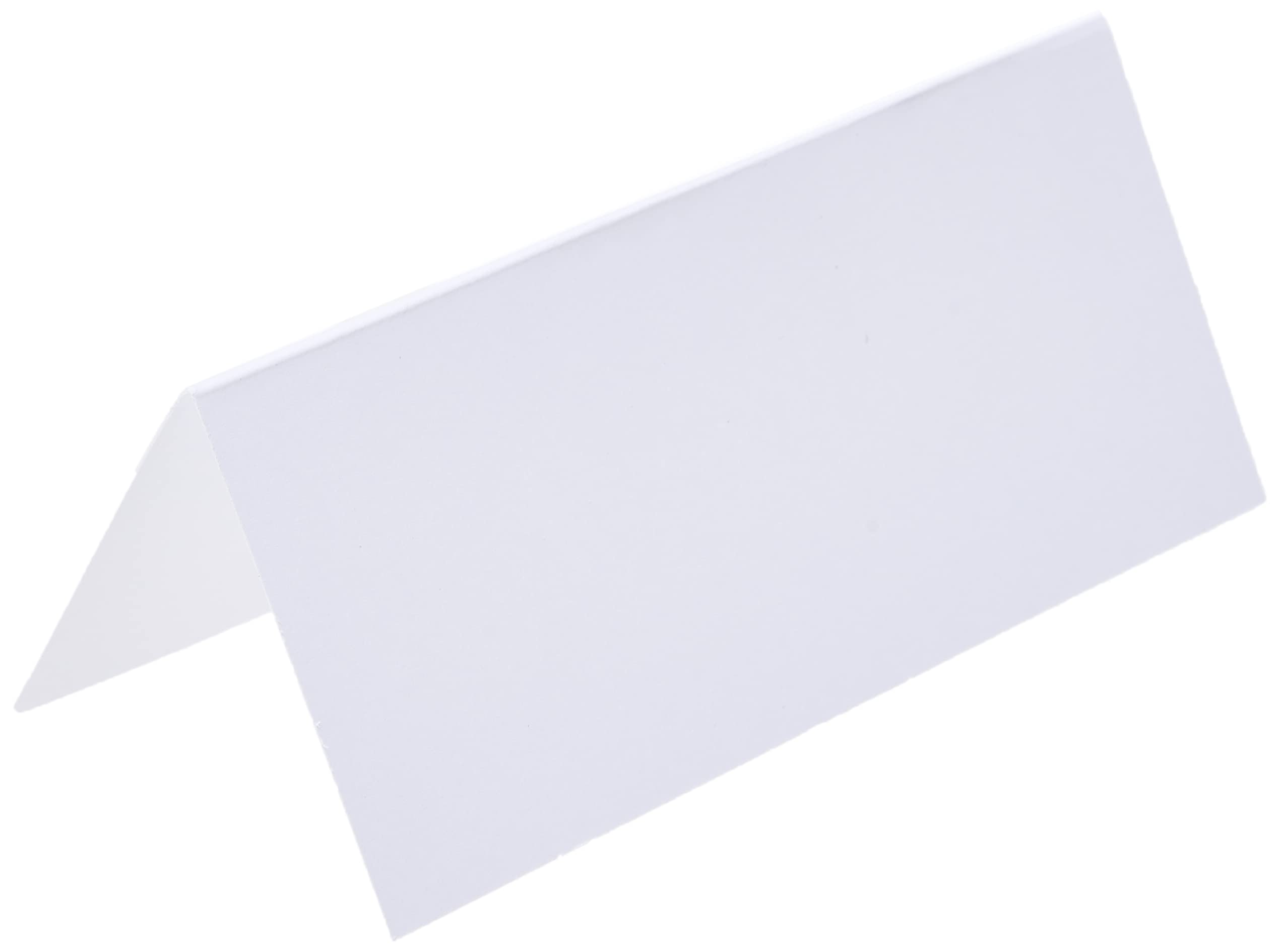 Papermania Pearlescent Table Place Settings Folded Cards - Pack of 20, White | 100x90mm Unfolded 1