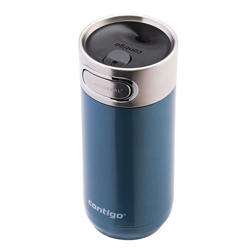 Contigo Luxe Autoseal Travel Mug - 360 ml Stainless Steel Thermal, Leakproof | Cornflower
