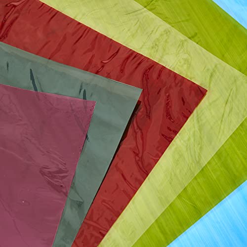 scola Clear Cellophane Sheets for Art & Craft - A4, 48 Sheets in 6 Assorted Colours 9