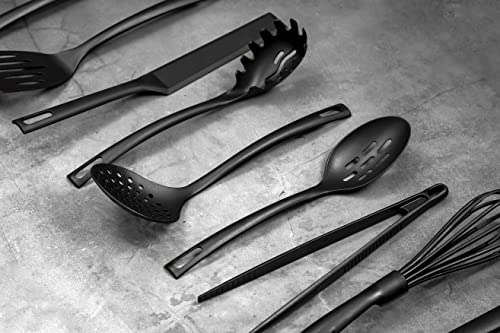 Chef Aid Black Nylon Soup & Stew Ladle | BPA Free | Heat Safe to 210°C | Dishwasher Safe 10