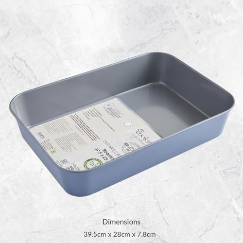 Cooksmart Signature Roasting Tin - 39cm Carbon Steel | PFOA-Free Non-Stick