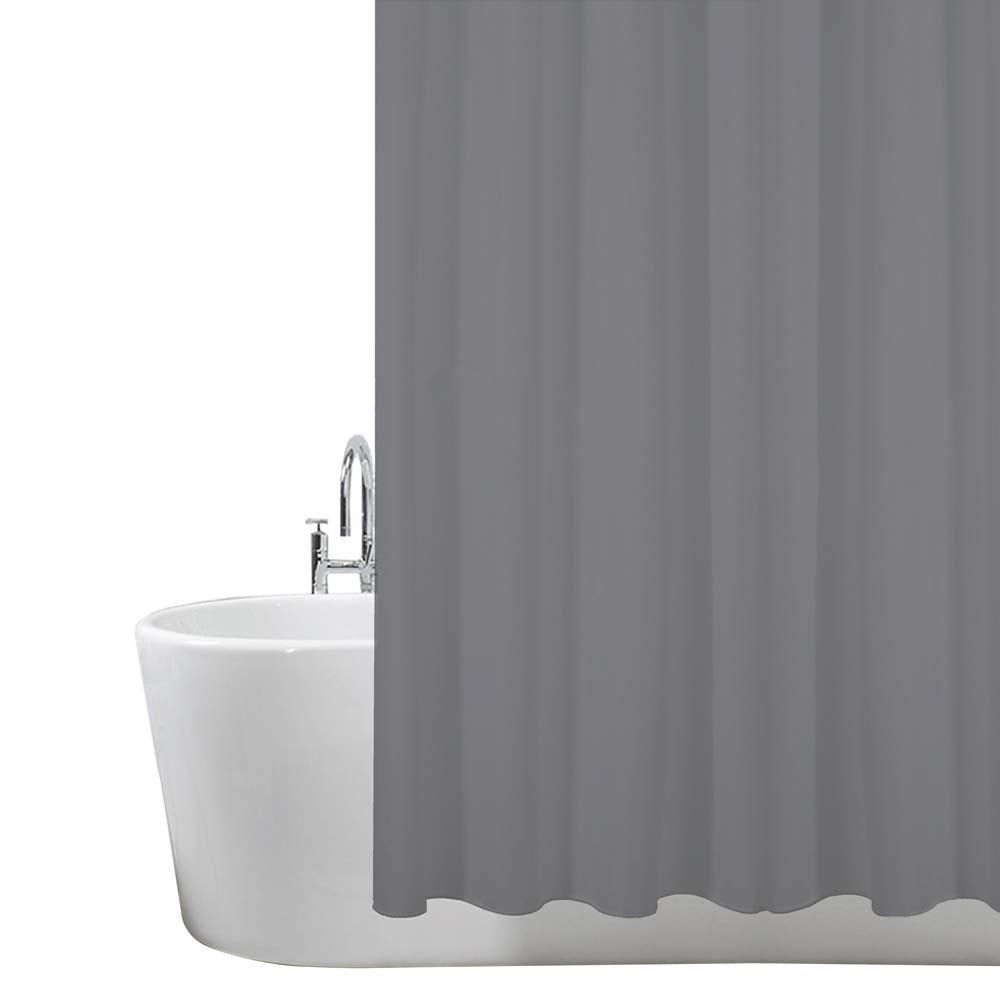 ANSIO Shower Curtain - Mould & Mildew Resistant Polyester | Charcoal Grey | 180 x 180 cm 1