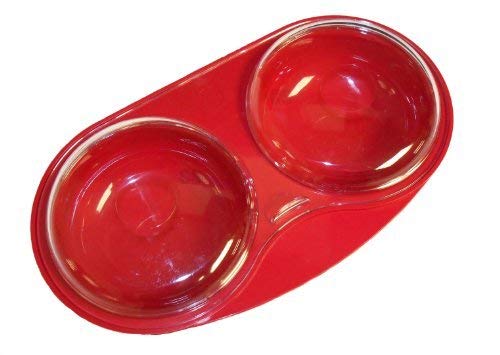Easycook Microwave Egg Poacher - 2 Cup Capacity | Red Plastic | Dishwasher Safe 6