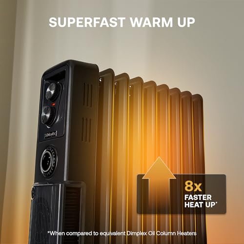 Dimplex ECR24TiFB Oil-Free Radiator - 2.4kW Turbo Fan Heater | 3 Settings | Black 2