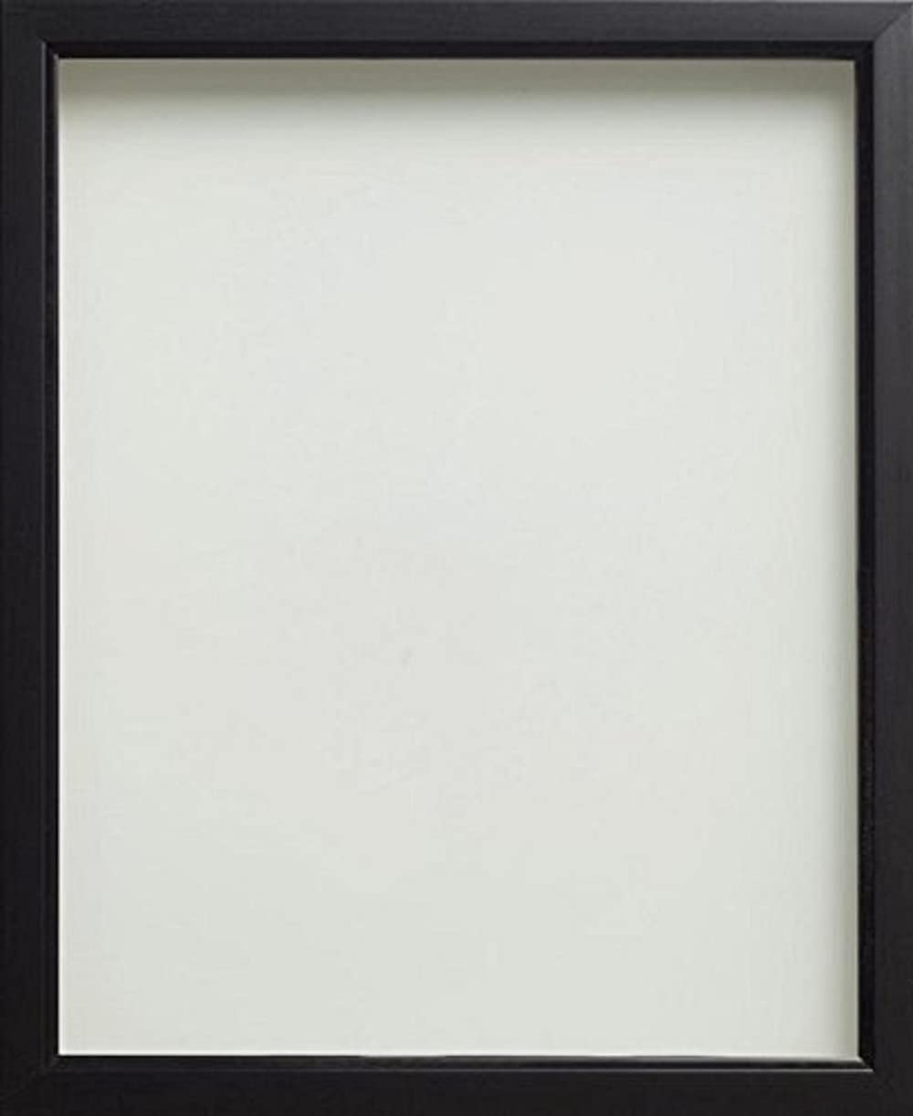 Frame Company Drayton Range Black Picture Photo Frame 14x11 inch | Plastic Moulding | Ready to Hang or Stand