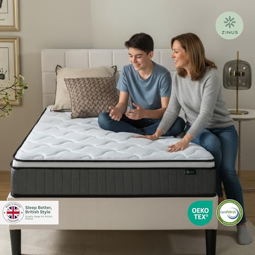Zinus Memory Foam & Pocket Spring Mattress - Single (90x190 cm) - 10'' Height - Medium Firm 3