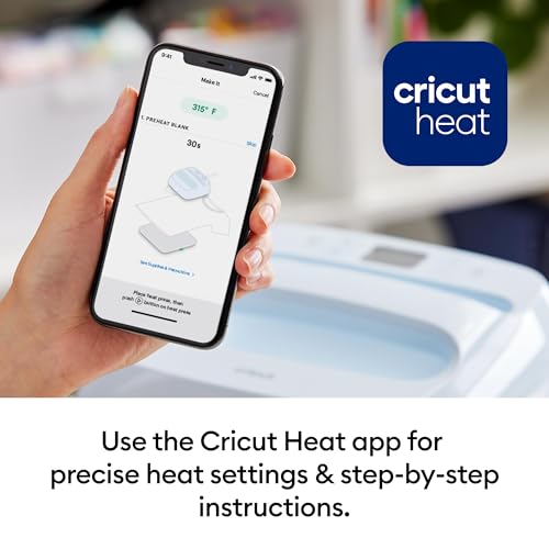 Cricut EasyPress 3 Heat Press Machine - 22.5cm x 22.5cm (9"x9") | Up to 205°C | Zen Blue 4