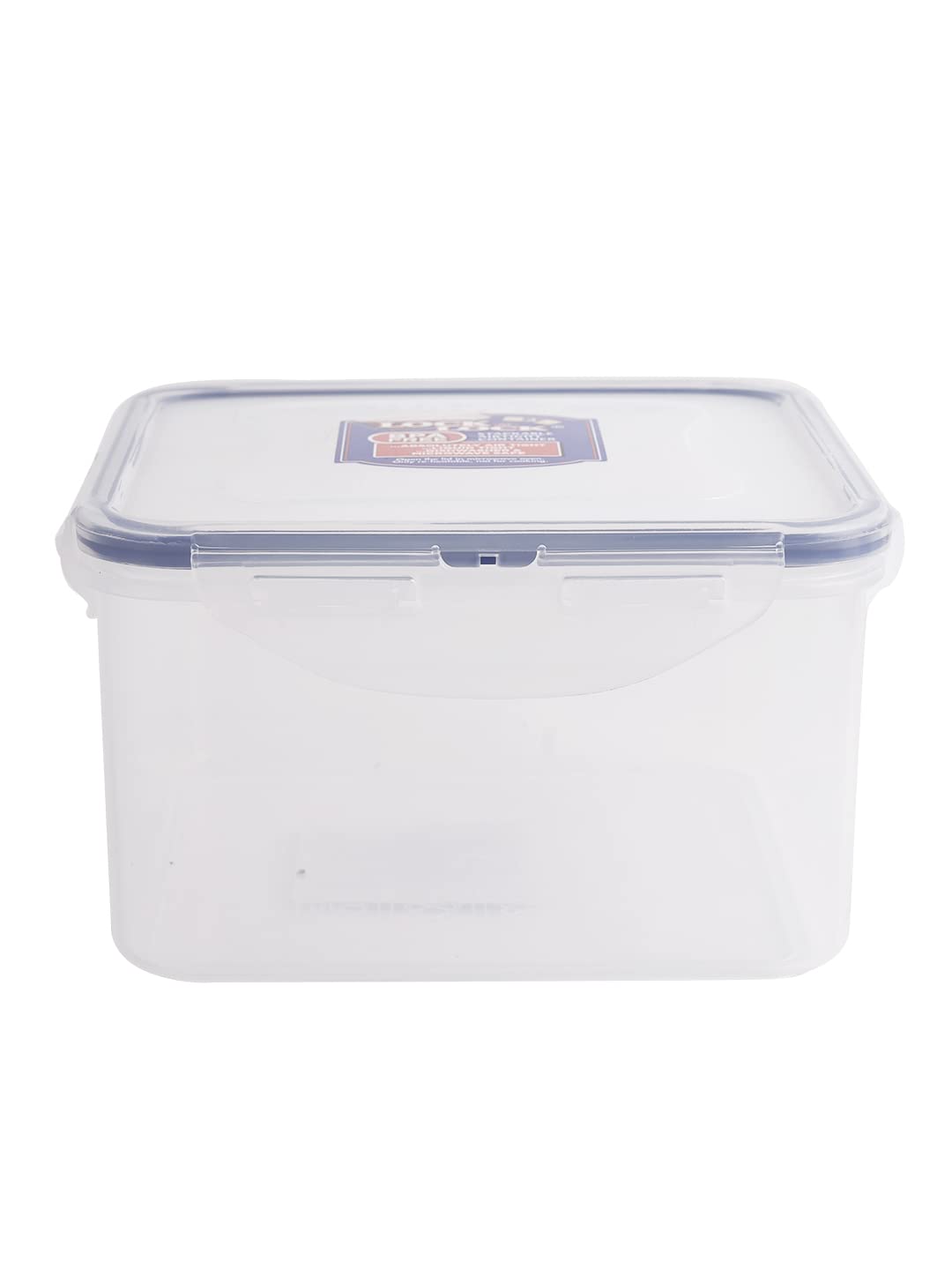 LocknLock Square Plastic Food Container - 1.2L Airtight Storage | Freezer & Microwave Safe 6