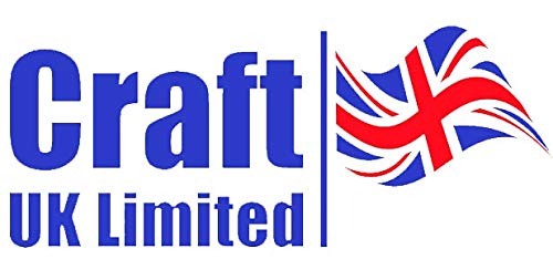 Craft UK W103 Linen Card Stock Pack - 50 White 6x6 Inch Cards & Envelopes | 300 gsm 4