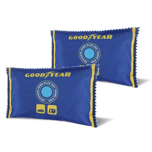 Goodyear 2 Pack Large Car Dehumidifier Bags | Reusable Anti-Mist Moisture Absorber 3