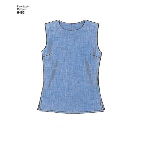 New Look Sewing Pattern 6483 - Misses Tops | Size A (6-16) | 5 Looks 4