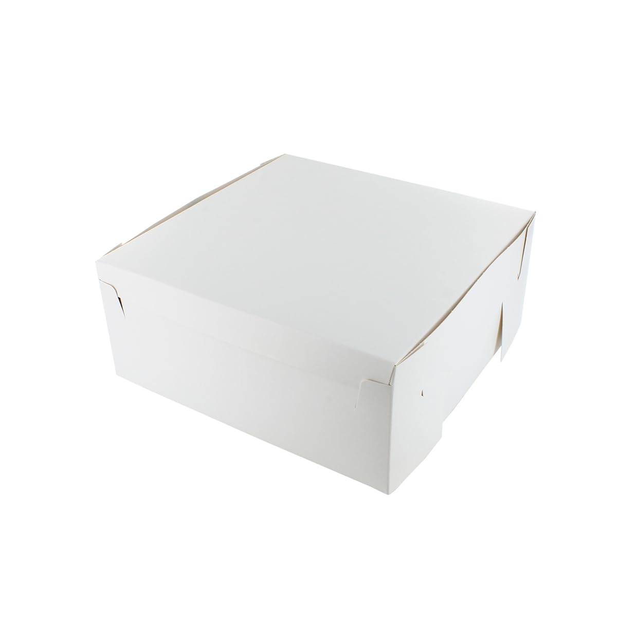 Culpitt White Folding Cake Boxes - 7' x 7' Food Safe Containers for Pastries & Takeaways | 10 Pack 3