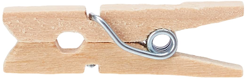 ARK Mini Wooden Craft Pegs - Natural Finish | 100 Pack | 25mm Size 4