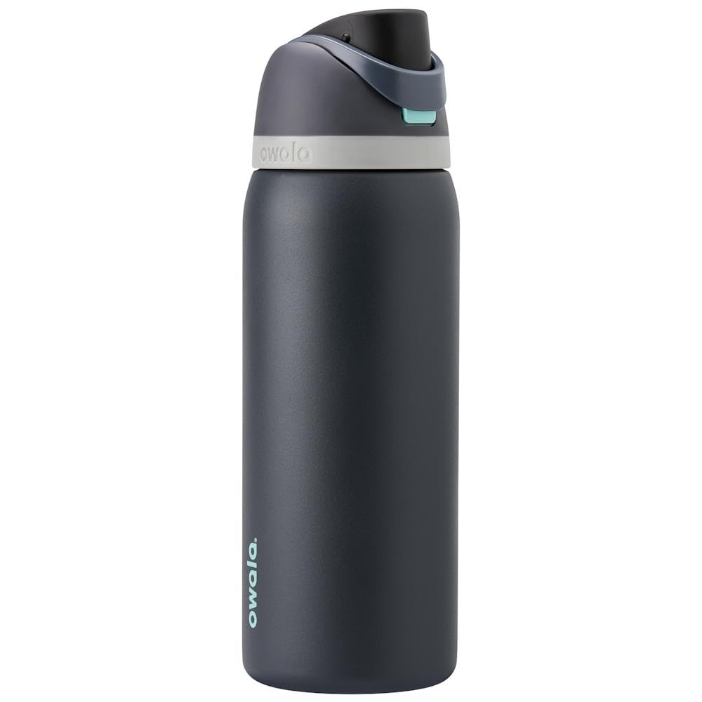 Owala FreeSip Insulated Stainless Steel Water Bottle with Straw, 945ml, Foggy Tide