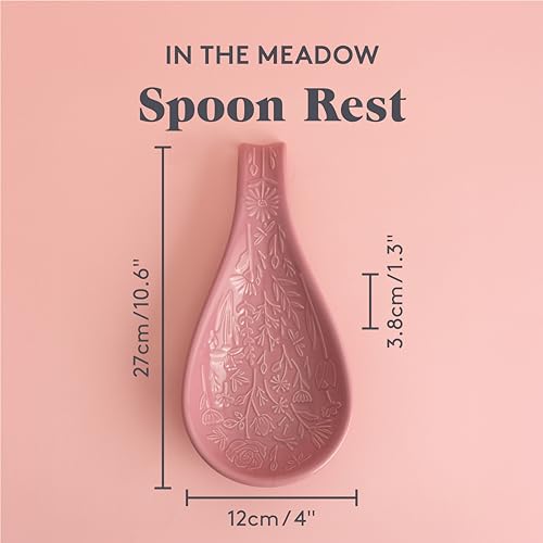 Mason Cash In the Meadow Spoon Rest - Embossed Floral Design | Durable Ceramic | Purple 3