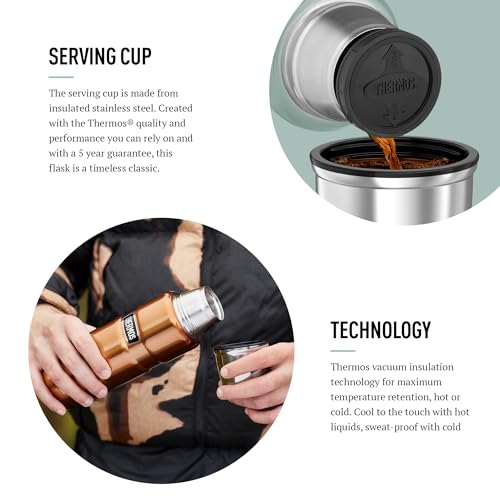 Thermos Stainless Steel Drink Flask 470ml Duck Egg | Vacuum Insulated | Keeps Hot 18 Hrs, Cold 24 Hrs 3