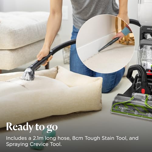 BISSELL PowerWash Pet Carpet Cleaner - 600W Suction | Lightweight Under 8kg | Two-Tank System 12