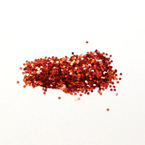 Glitterexpress Red PVC Chunky Glitter - 250g Shaker for Crafts and Decoration 6