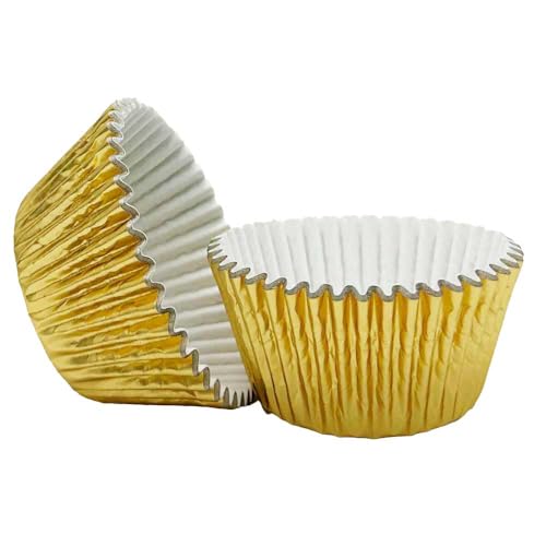 Scrumptious! Gold Foil Disposable Baking Cups - 30 Count | 51mm Base | Non-Toxic Greaseproof Paper 2