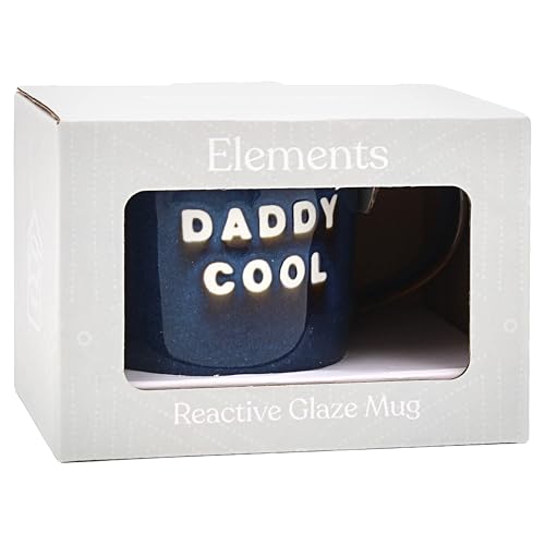Lesser & Pavey Daddy Cool Reactive Glaze Mug Elements Ceramic Mug Set for Hot Drinks 3