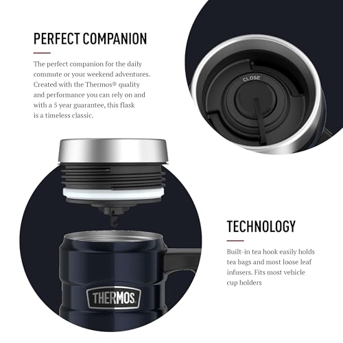 Thermos Stainless King Travel Mug - 470 ml Midnight Blue | Hot 7 Hrs, Cold 18 Hrs 3