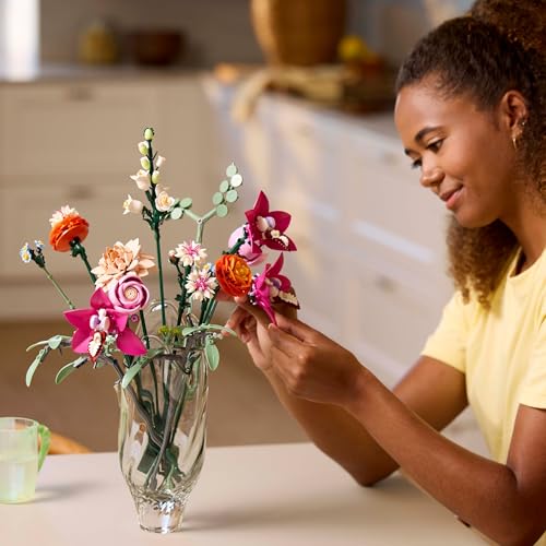LEGO Botanicals Pretty Pink Flower Bouquet 10342 - 15 Buildable Stems | Adjustable | 749 Pieces 9