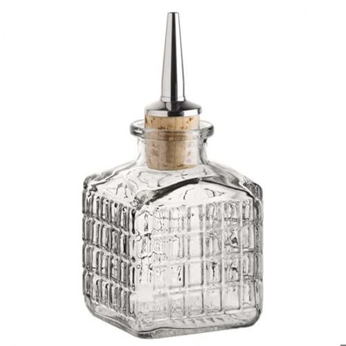 Utopia Picasso Dash Bottle - Vintage Cut Glass Oil & Bitters Dispenser | 150ml Capacity 2