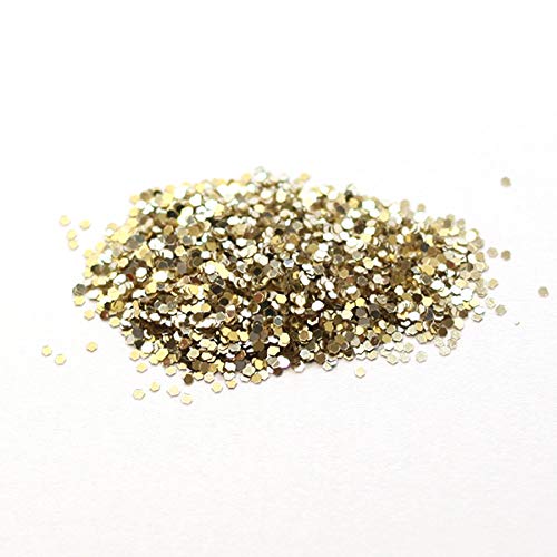 Glitterexpress Chunky PVC Glitter - Champagne Color | 250g Shaker for Crafts & Walls 6